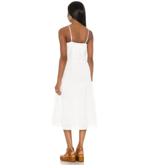 Heartloom Revolve Jilly Midi White Dress Size M - Picture 2 of 10